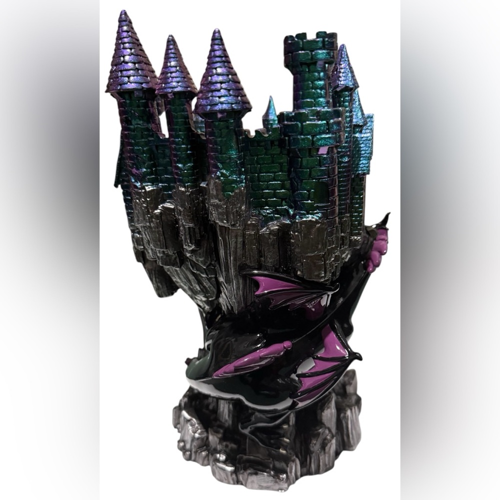 BBW Bundle π Maleficent Dragon Castle Candle Holder w/ Candles & Soap Disney - Picture 14 of 16